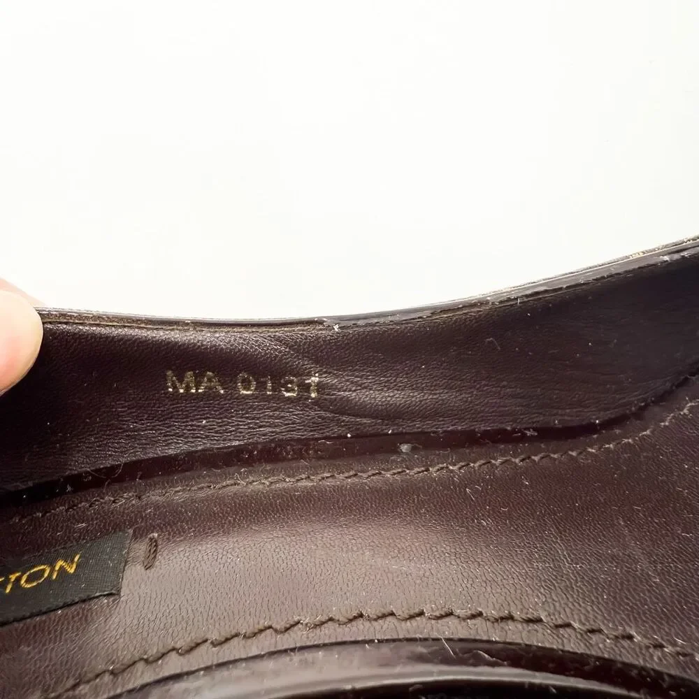 Louis Vuitton LV Monogram Brown Peep Toe Pumps Heels EU 41 US 11 - Picture 11 of 11